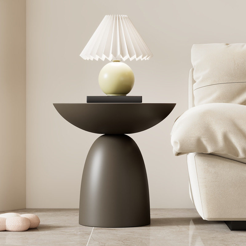 R*客厅家用圆形小户型简约现代轻奢法式新款迷你边几组茶几奶油风