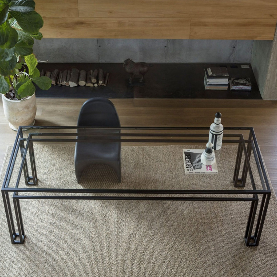 轻奢不锈钢钢化玻璃现代简约茶几