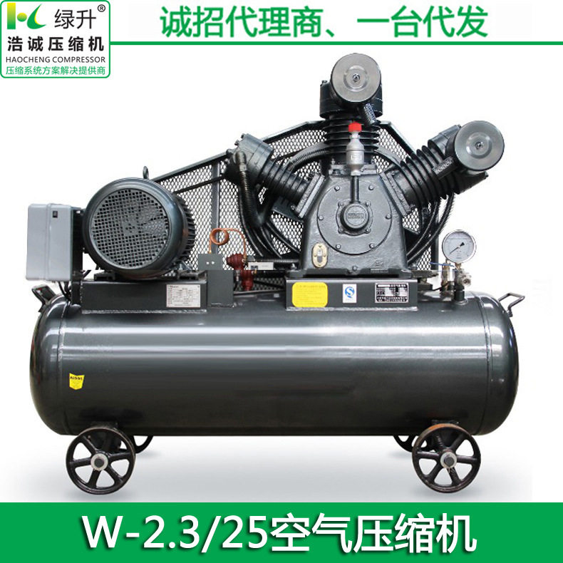 批发空气检测压缩机 工业建筑2.3立方压力表 门窗启闭空压打气机