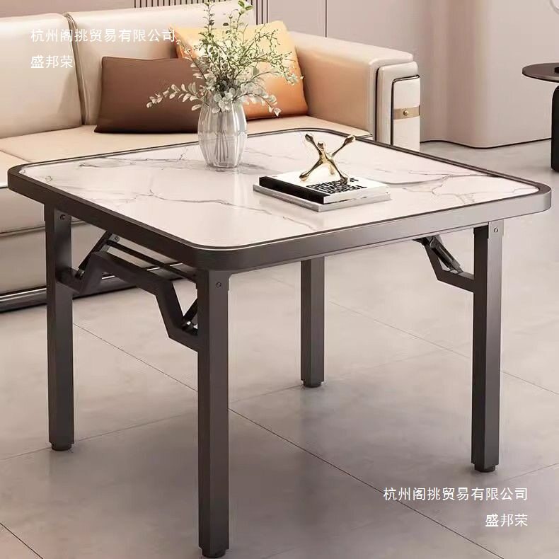 折叠桌家用小户型餐桌出租房宿舍桌子打牌桌便携四方桌阳台小方桌