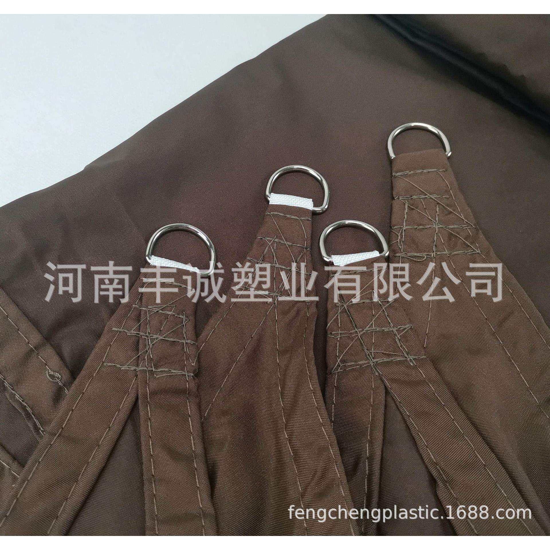 咖色涤纶遮阳帆防水三角帆四角帆户外花园遮阳帆