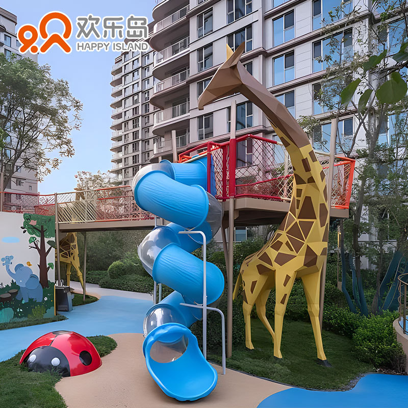 小区游乐场设计IP造型主题乐园户外大型游乐设备规划儿童滑梯厂家