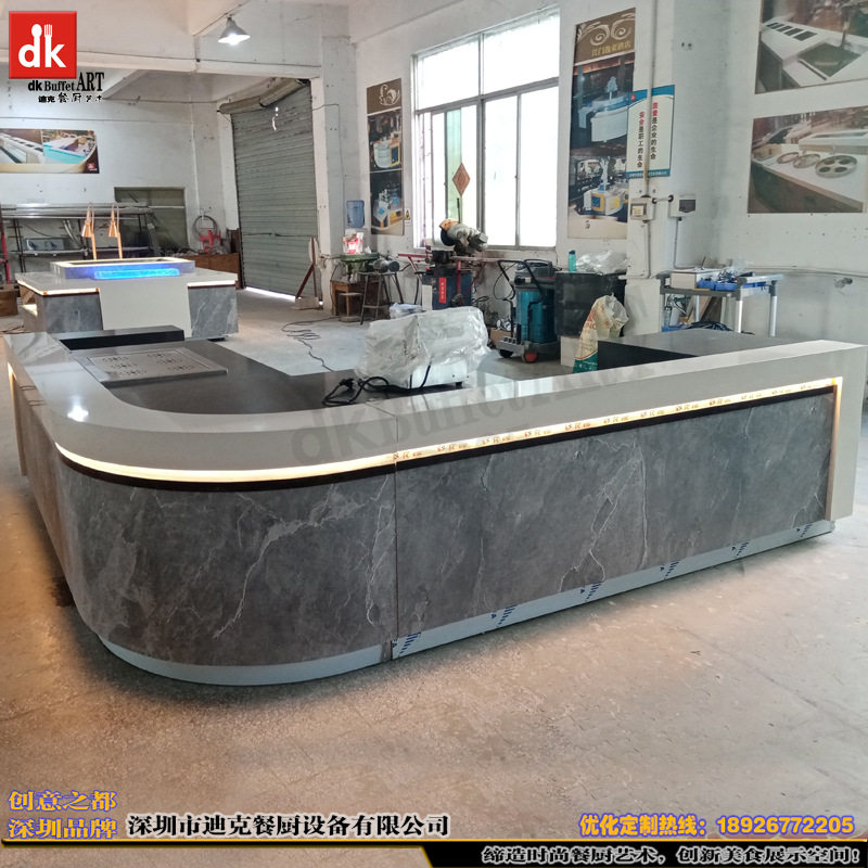 四川成都酒店布菲台定制 单位食堂自助餐厅餐台 自助餐台招标项目
