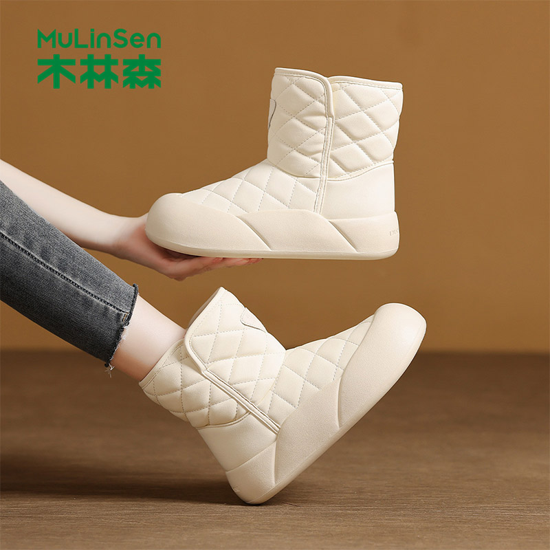 木林森厚底雪地靴子女