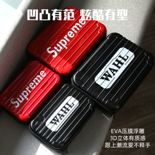 美发工具包发廊理发店复古油头电推剪收纳包工具箱网红手提剪刀包