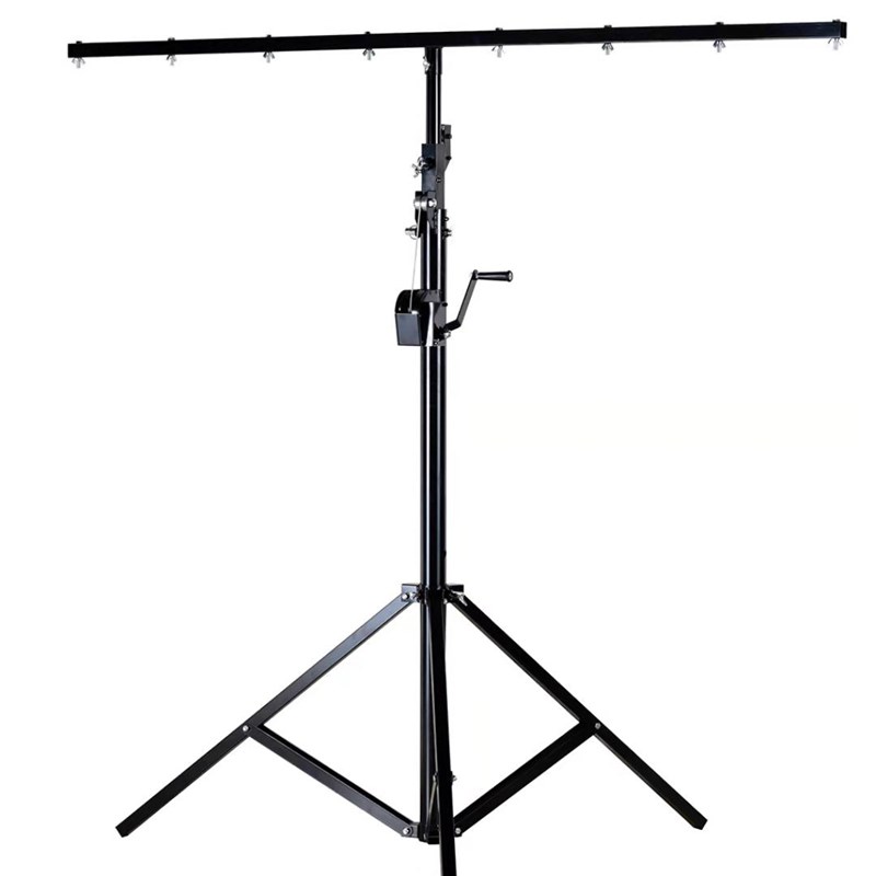 加厚手摇帕灯面光灯架舞台灯光支架流动三脚升降架子婚庆演出设备