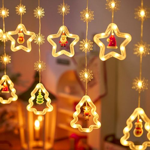 圣诞节装饰灯橱窗led彩灯串灯房间布置生日场景新年氛围灯满天星