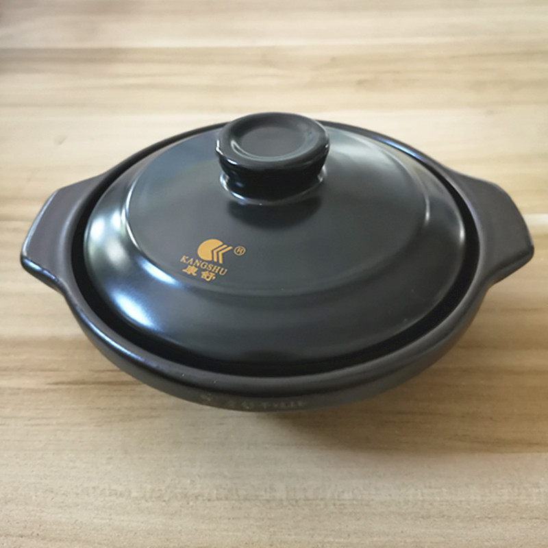 康舒干烧锅砂锅明火商用耐热陶瓷煲煲仔饭浅锅可干烧炖锅小汤锅