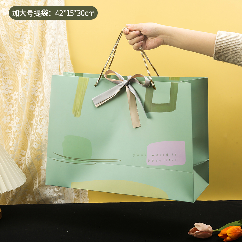ins风精致礼袋礼品袋手提袋化妆品收纳袋糖果袋包装袋 服装店纸袋