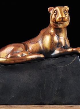 速发铜十二生肖虎摆件招财虎老房饰品属虎的书装办公室摆设