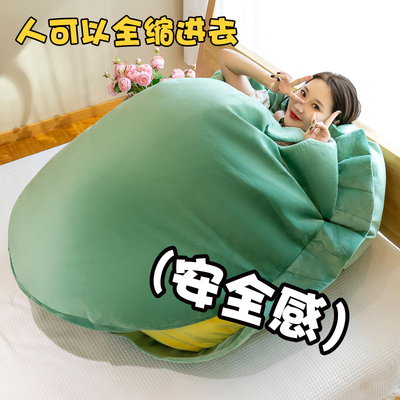 速发乌龟壳抱枕可穿龟蜜睡觉神器玩偶毛绒玩具衣服人穿乌龟壳坐垫