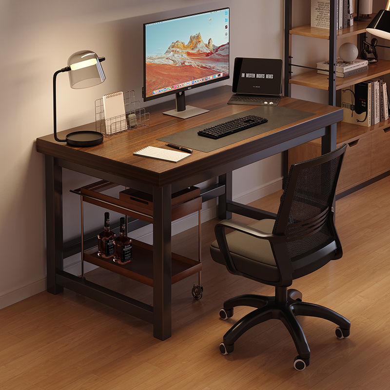 速发电脑桌台式家作学生写字书桌卧易办公室桌简约简室桌子工用台