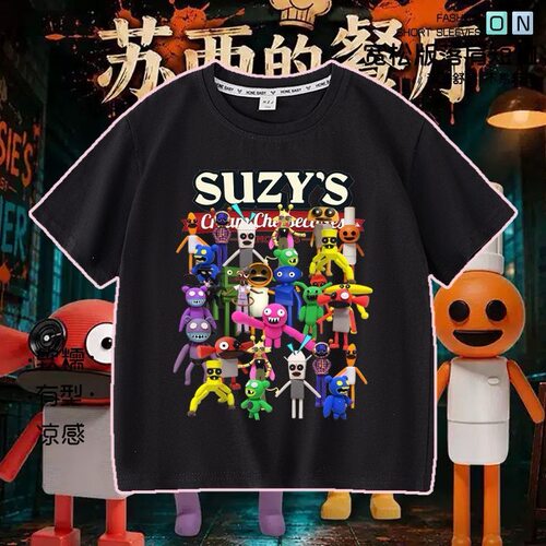 新款Suzys Restauran苏西的餐厅游戏周边衣服儿童短袖t恤半袖上衣