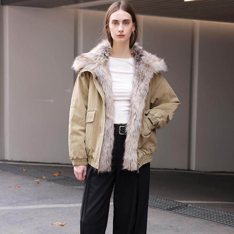 ANTIFORM背构毛毛派克服冬牛仔外套休闲夹棉设计感棉服女2025新款,女装/女士精品,派克服,淘宝优惠券,粉丝福利购,淘宝优惠卷