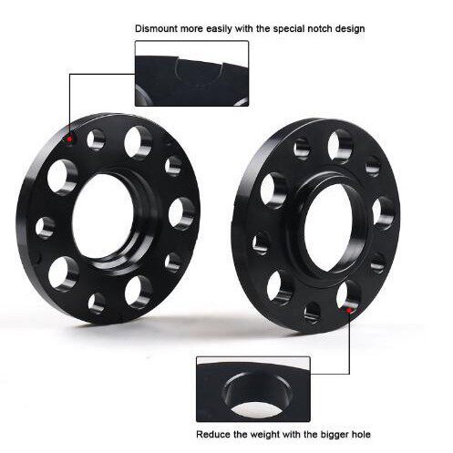 含税适用宝马轮毂法兰盘5x120 72.56mm15mm/20mm 2只装配M14*1.25 - 实物图