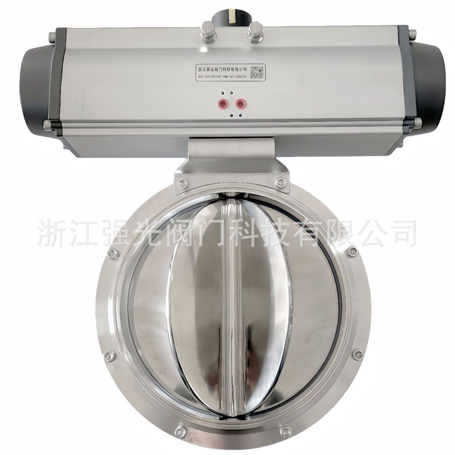 316L制药粉体卫生级食品级不锈钢气动快装卡箍卡盘多瓣星型蝶阀