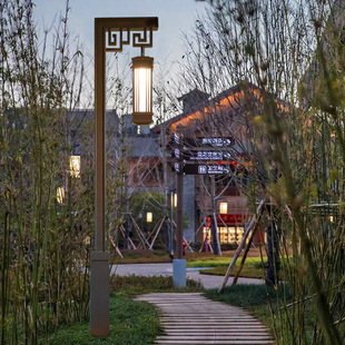 户外新中式景观灯防水高杆灯室外景区景点小区民宿装饰灯公园灯