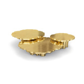 客厅茶几高端大气不锈钢异形现代轻奢设计师高低组合艺术圆形茶几