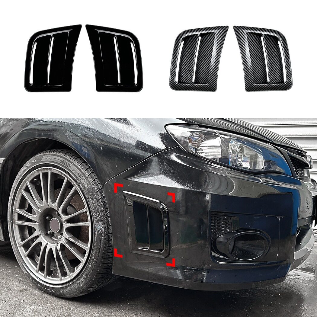适用斯巴鲁翼豹WRXSTI2008-2014前杠出风口侧腮车贴外饰改装