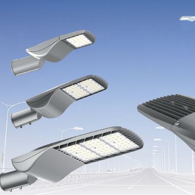 出口北美流行led路灯40w50w60w80w100wled路灯 时控+光控感应路灯