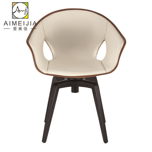 意式极简餐椅轻奢家用现代简约高端设计师餐厅创意可旋转书桌椅子