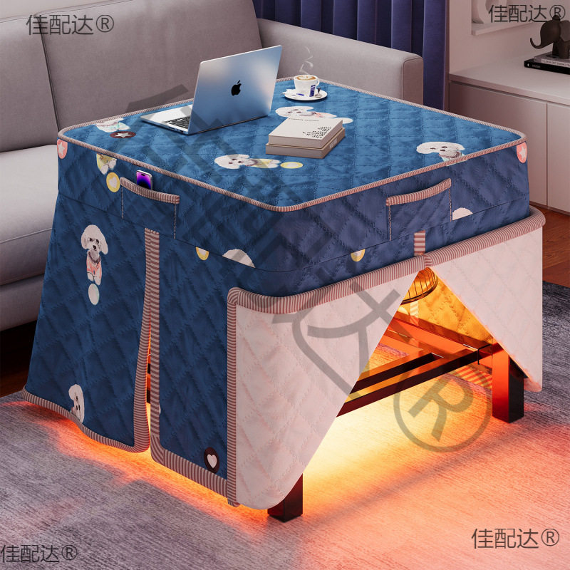 取暖冬季桌子烤火桌用小户型折叠餐桌吃饭正方形烤火架多功能