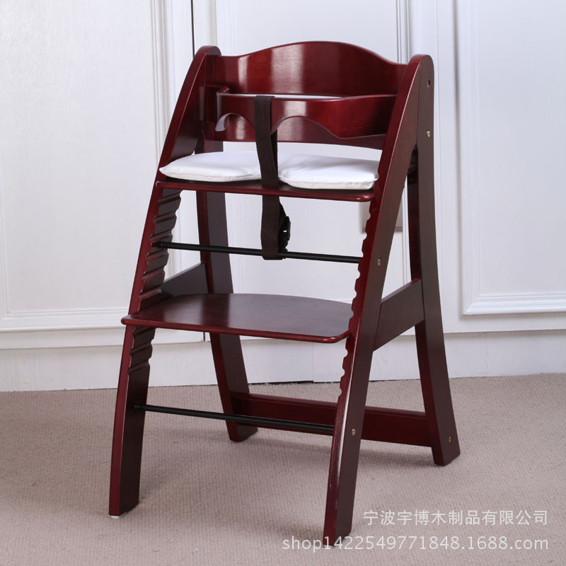 宝宝高脚餐椅儿童座椅多功能宝宝椅吃饭椅子木制家具成长椅可调档
