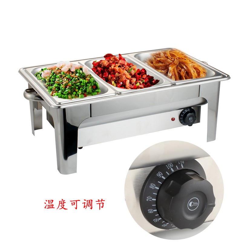 不锈钢自助餐炉布菲炉电加热厨具保温锅具酒店设备早餐炉可视