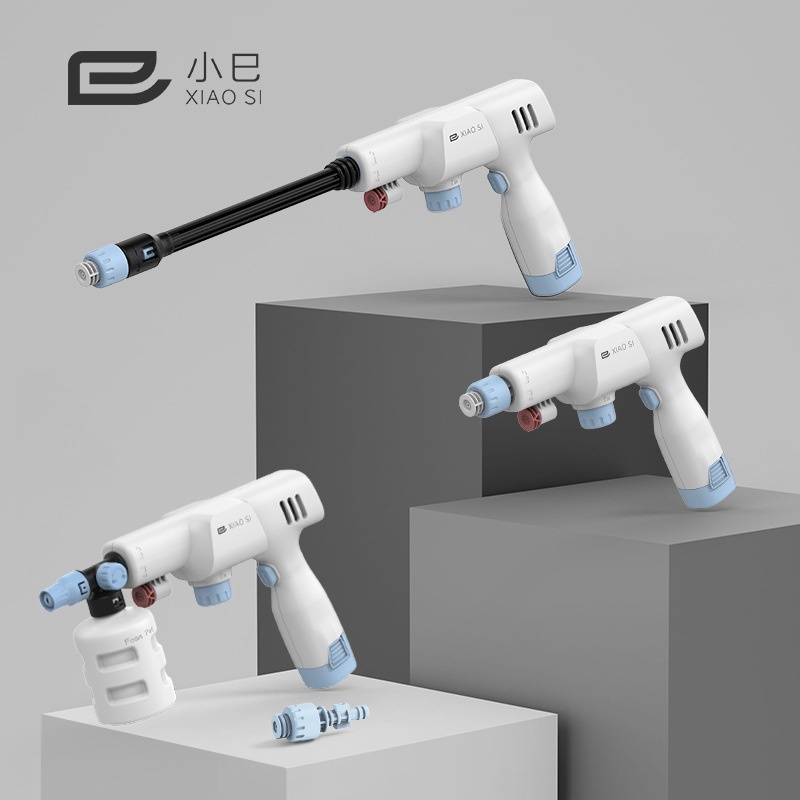 小巳新品无线锂电高压洗车机家用便携水汽车摩托空调庭院清洗器