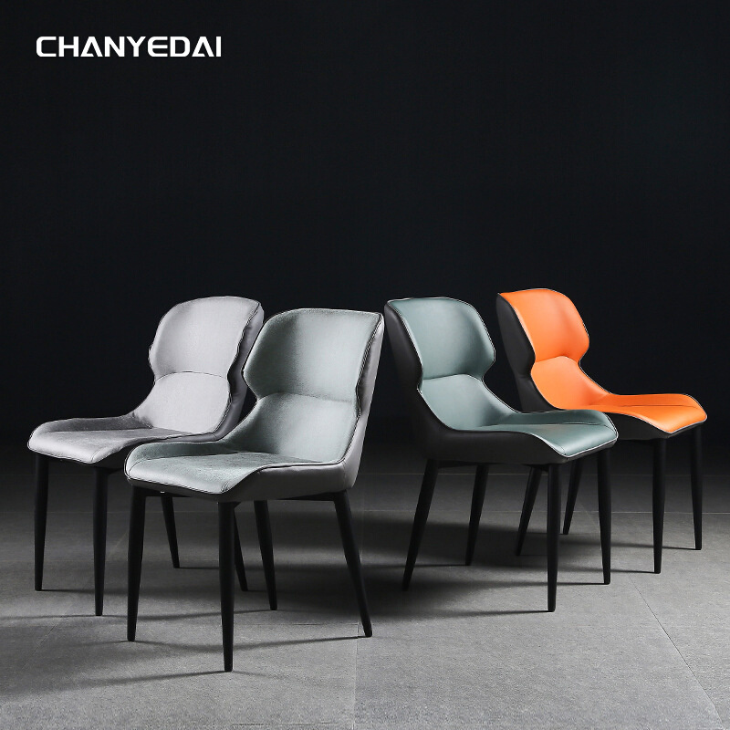 北欧轻奢餐椅现代简约家用设计师靠背餐桌椅子餐厅凳子网红化妆椅