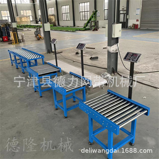 动力滚筒输送机滚轮传送带流水线双链轮滚筒支架不锈钢辊筒输送线