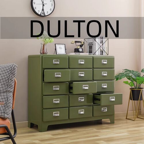 钢特家具日式抽屉柜工业风金属收纳柜复古玄关斗柜型号MB-DULTON