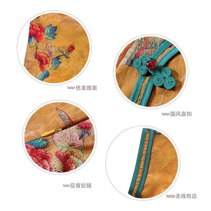 儿童旗袍新款女童古风唐装连衣裙夏季改良款汉服女孩中长款复古裙