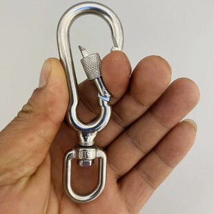 狗狗牵引绳扣子不锈钢万向扣子螺母安全扣保险挂钩连接扣牵引扣