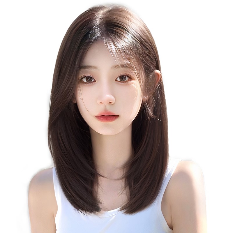 不用戴发网假发女片头顶蓬松补发高颅顶增发量无痕全头套式锁骨发