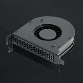 龙佑电脑机箱抽风风扇PCI位机箱抽风散热器显卡降温涡轮换气风扇