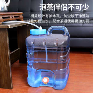 户外纯净饮水桶带龙头塑料家用方形车载储存蓄水大箱便携装食品级