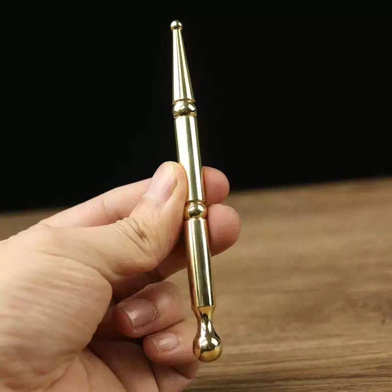 黄铜按穴位工具点穴棒按脚器穴位按摩拨筋棒疏通按摩笔脚底小经络