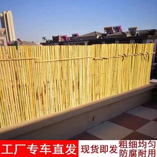 茶杆竹篱笆栅栏围栏防腐竹竿室外花园围墙护栏户外庭院围栏隔断竹