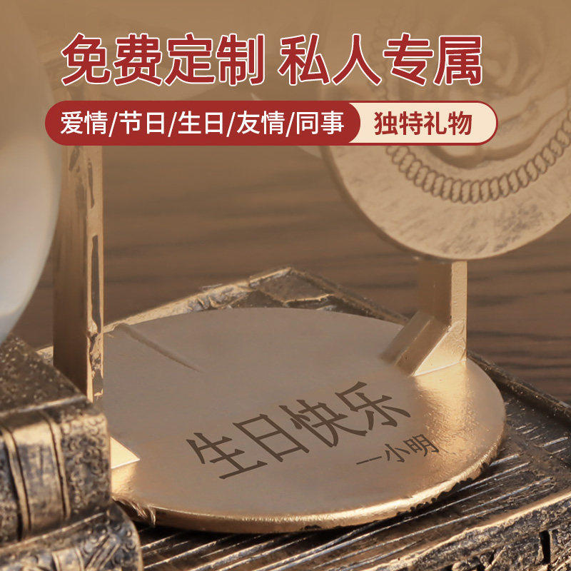 创意宇航员沙漏计时器流沙水晶球摆件男生儿童房间卧室书桌装饰品