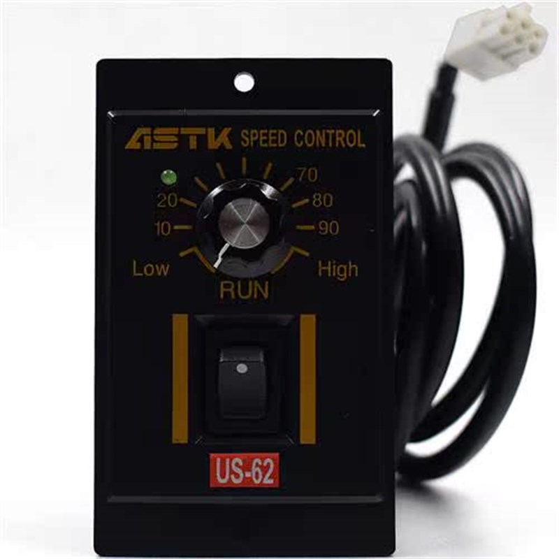 ASTK调速器    单相交流220V电机调速控制器开关us-62调速器可调