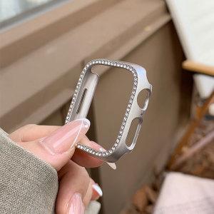 适用于华为watch fit3镶钻保护壳PC钢化一体镂空表壳施华洛四叶草表链智能运动手表fit三代屏幕保护防摔耐磨