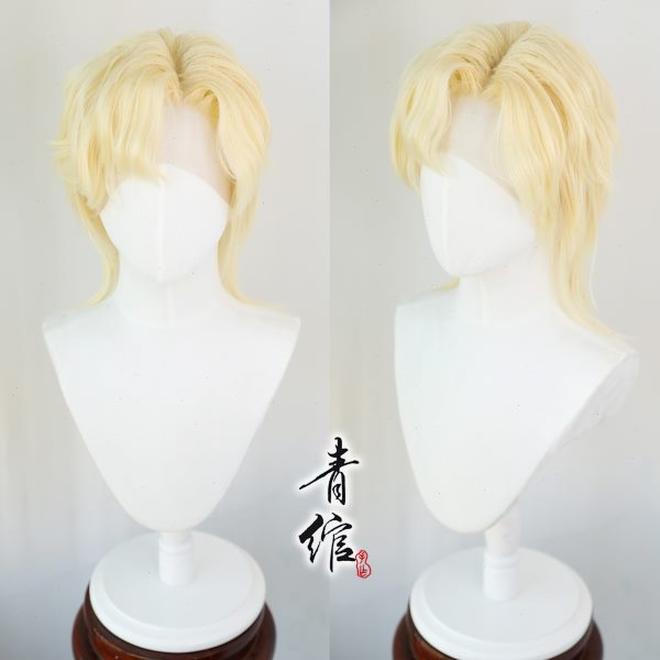 青绾 日常万用COS男造型狼尾假发全头套手钩少年感基佬日系LO金