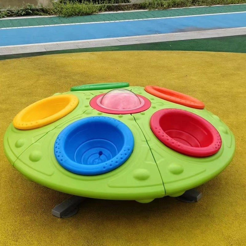 旋转木马幼儿园飞蝶转p椅塑料户外转马儿童玩具室外游乐场多人转