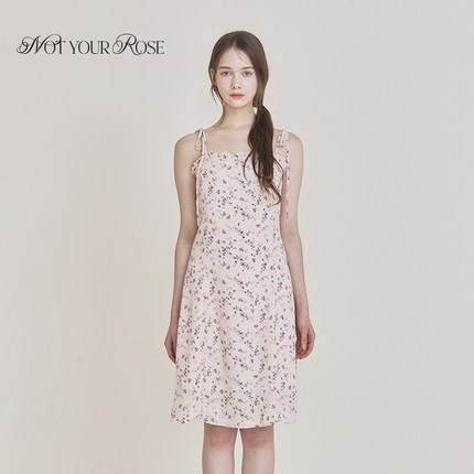 Notyourrose2025年新款夏季法式茶歇碎花吊带连衣裙长款韩系绝美