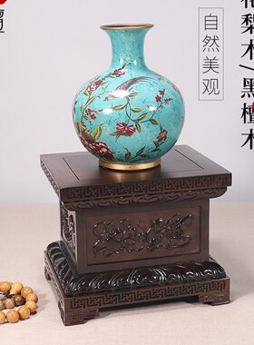 速发QD4D佛像奉座财神莲花底观音实木制加高供台关公摆件托架供佛