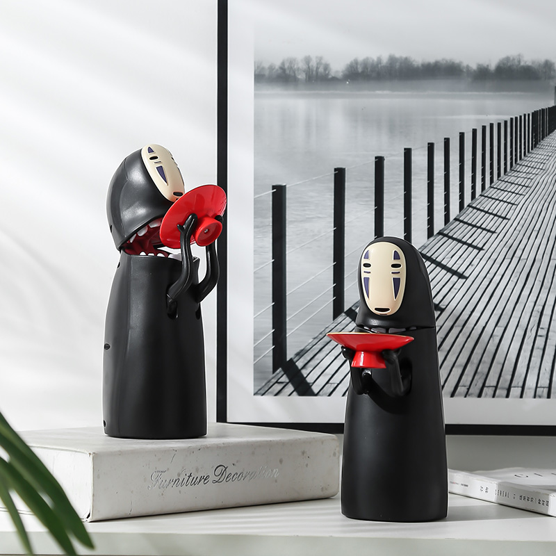 现货速发会打嗝无脸男存钱罐千与千寻创意储蓄罐充电男孩孩礼物