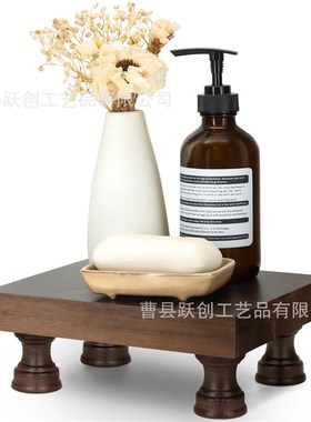 速发木制装饰底座用于房间客厅装饰底座支架家居摆件饰品底座点心