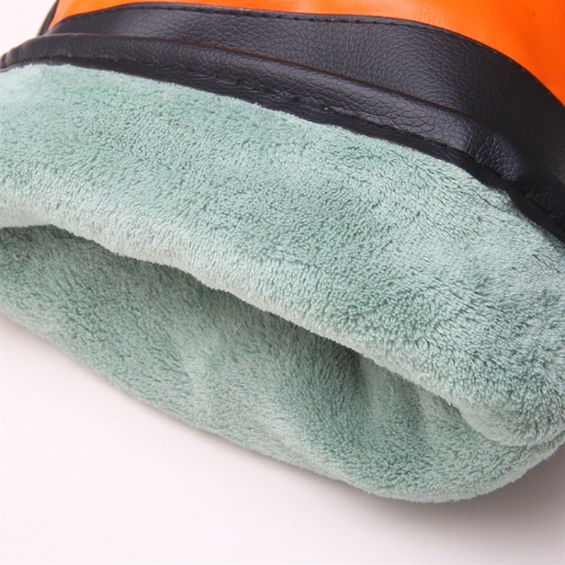 冬季大号保暖摩托车把套电动车护手套三轮车防寒骑行防Y水pu皮男