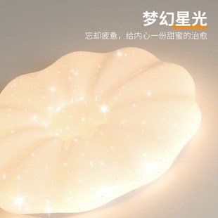 LED全光谱护眼照明o高亮吸顶灯卧室灯奶油风童话梦幻南瓜灯儿童房